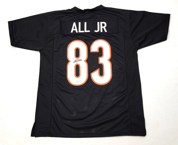 Eric All Jr. Signed Cincinnati Bengals Pro Style Black Jersey Beckett Witnessed