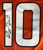 Bo Nix Signed Denver Broncos Orange Nike Game Replica Jersey BAS