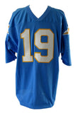 Lance Alworth HOF Signed & Inscribed Chargers Custom Jersey Sz 52 PSA 212743