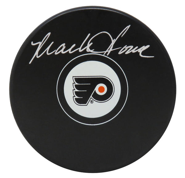 Mark Howe Signed Philadelphia Flyers Hockey Puck- SCHWARTZ COA