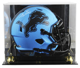 Lions Sam LaPorta Signed Rave Full Size Speed Rep Helmet W/ Case BAS Witnessed