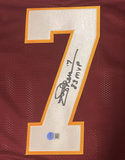 Joe Theismann of the Redskins Autographed "83 MVP" Custom #7 Jersey Beckett