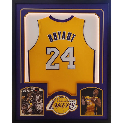 Kobe Bryant UNLED Autographed Framed Los Angeles Lakers Jersey