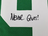 Robert O'Neill Signed New York Jets 911 Never Forget Jersey "Never Quit" PSA COA