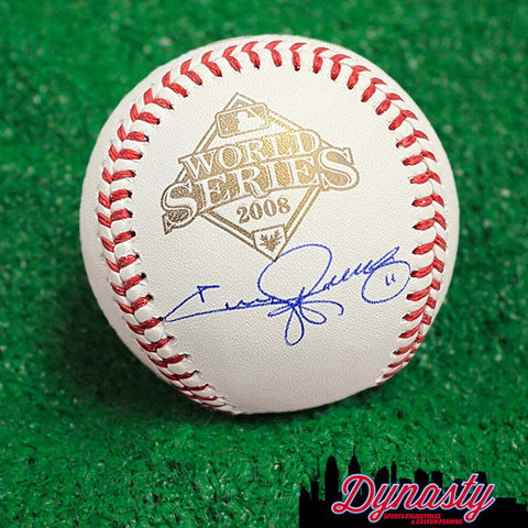 Jimmy Rollins Philadelphia Phillies Autographed 2008 World Series Baseball PSA