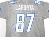 Detroit Lions Sam LaPorta Autographed Signed Gray Jersey Beckett Wit