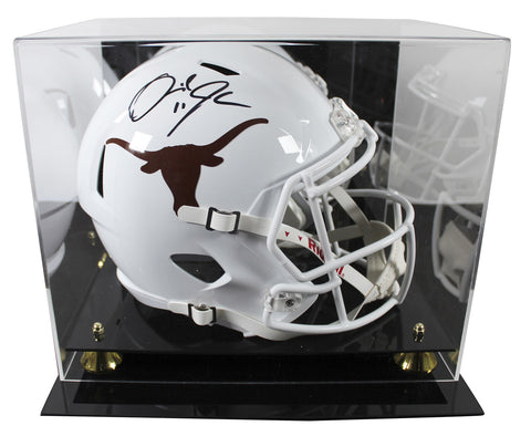 Texas Derrick Johnson Signed Full Size Speed Rep Helmet W/ Case BAS Witnessed