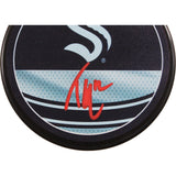 Tye Kartye Autographed/Signed Seattle Kraken Reverse Retro Puck Fanatics 53828