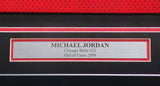 Bulls Michael Jordan Autographed Framed Authentic Jersey PSA/DNA & Beckett