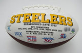 Rocky Bleier Signed/Inscribed White Steelers Logo Football Becket Witness 191564
