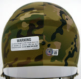 JUSTIN FIELDS AUTOGRAPHED BEARS CAMO FULL SIZE SPEED HELMET BECKETT QR 194771
