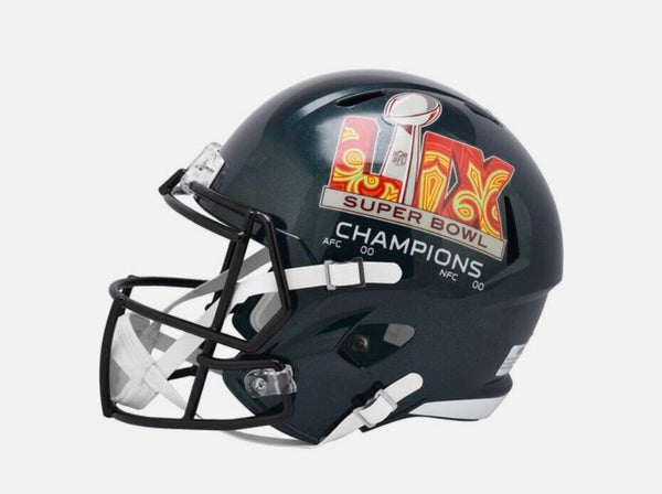 Super Bowl 59 Champions REPLICA Full Size Football Helmet Eagles Un Signed 94224