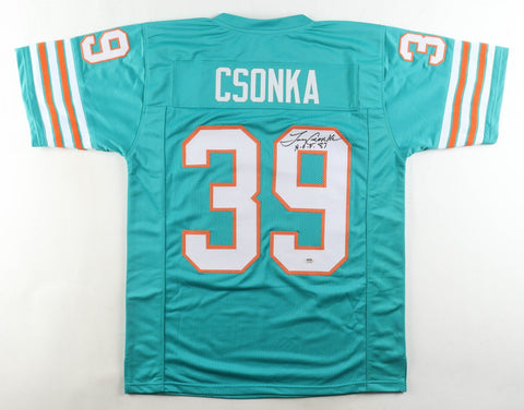 Larry Csonka Signed Miami Dolphins Jersey (PSA) Super Bowl VIII Champion & MVP
