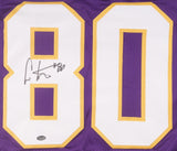 Cris Carter Signed Minnesota Vikings Jersey (Schwartz Sports) Ex-Ohio State W.R