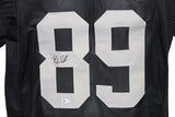 Bryan Edwards Autographed/Signed Pro Style Black XL Jersey BAS 30683
