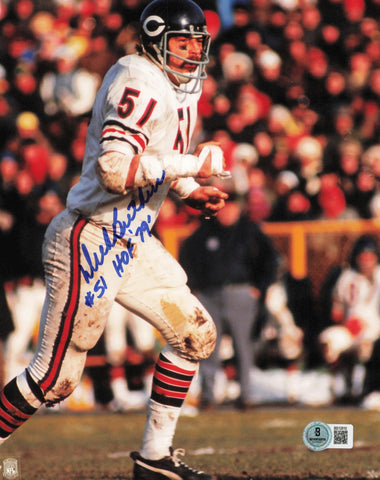 Dick Butkus Autographed Signed 8x10 Photo Bears "#51 HOF 79" Beckett QR #BS12810