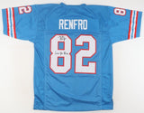 Mike Renfro Signed Houston Oilers Jersey Inscribed "Luv Ya Blue" (JSA COA) W.R.