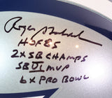 Roger Staubach Signed Dallas Cowboys Pro Helmet 4x Inscriptions & Case Fanatics