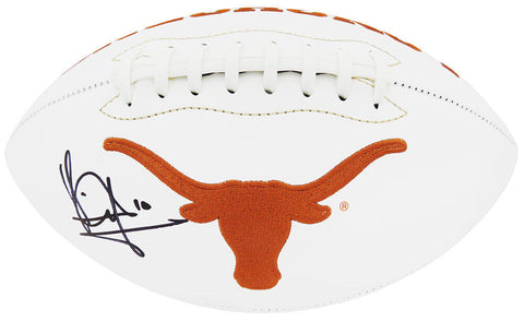 Vince Young Signed Texas Longhorns Logo White Panel Full Size Football -(SS COA)