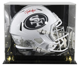 49ers Frank Gore Signed STS III Full Size Speed Rep Helmet W/ Case BAS Witnessed