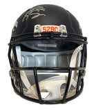John Elway & Peyton Manning Dual Autographed Broncos Replica Helmet BAS Fanatics