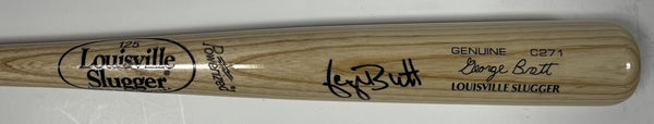 GEORGE BRETT Signed Louisville Slugger Game Model Blonde Bat AUTO - BAS