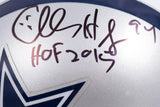 Charles Haley Autographed Dallas Cowboys Mini Helmet W/ HOF- Beckett W Hologram