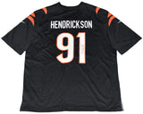 TREY HENDRICKSON SIGNED CINCINNATI BENGALS #91 BLACK NIKE JERSEY BECKETT