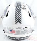 Shannon / Sterling Sharpe Signed F/S Salute Speed Flex Helmet HOF-Beckett W Holo