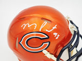 Montez Sweat Autographed Signed Chicago Bears Flash Orange Speed Mini Helmet JSA