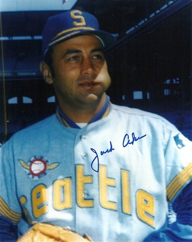 Milwaukee Brewers JACK AKER Signed AUTO 8x10 Photo