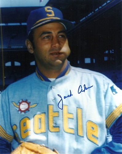 Milwaukee Brewers JACK AKER Signed AUTO 8x10 Photo