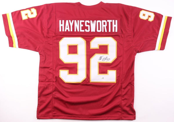 Albert Haynesworth Signed Washington Redskins Jersey (JSA) 2xPro Bowl Def Tackle