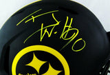 T.J. Watt Autographed Pittsburgh Steelers F/S Eclipse Authentic Helmet- JSA W