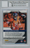 Courtland Sutton Signed 2018 Panini Prizm #215 Rookie Card BAS 10 Slab 31392
