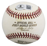 D-Backs Randy Johnson "WS MVP" Signed 2001 WS Logo OML Baseball BAS #BW88064