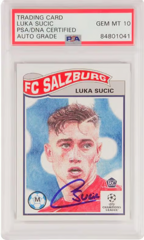 Luka Sucic Signed 2022 Topps Living Set Rookie #438- PSA 10 Autograph