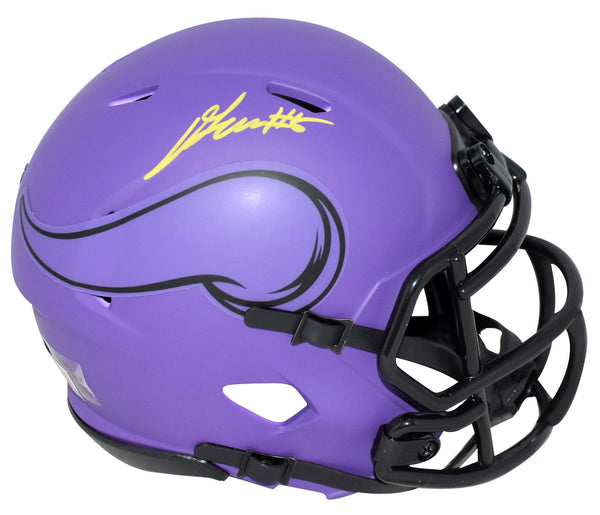 DALLAS TURNER AUTOGRAPHED MINNESOTA VIKINGS RAVE SPEED MINI HELMET BECKETT