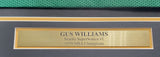 SEATTLE SUPERSONICS GUS WILLIAMS AUTOGRAPHED FRAMED GREEN JERSEY MCS HOLO 200420
