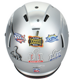 Tom Brady Autographed Patriots ECC Two Color Chrome Speed Helmet Fanatics