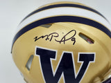 MICHAEL PENIX JR. AUTOGRAPHED WASHINGTON GOLD MINI HELMET BECKETT WITNESS 242577