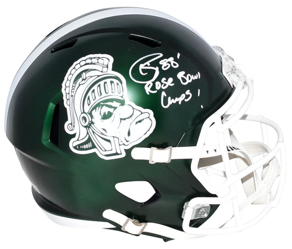 ANDRE RISON SIGNED MICHIGAN STATE SPARTANS FULL SIZE HELMET W/ ROSE BOWL CHAMPS