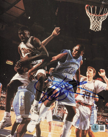 Jerry Stackhouse Autographed 8x10 Photo North Carolina Tarheels Beckett BS36989