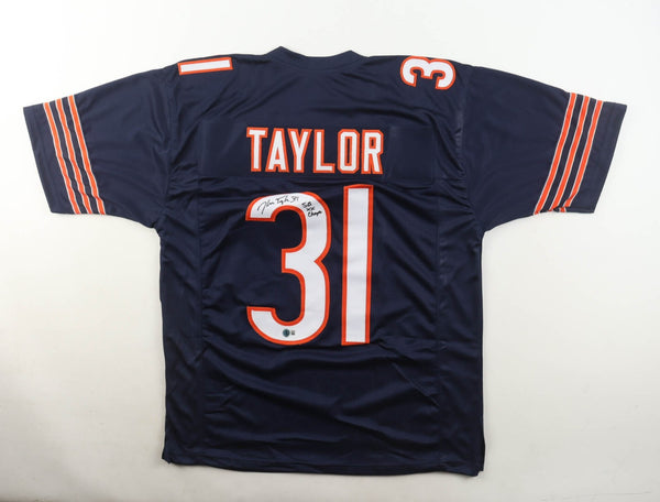 Ken Taylor Signed Chicago Bears Jersey Inscribed "S.B. XX Champs" (Beckett) D.B.