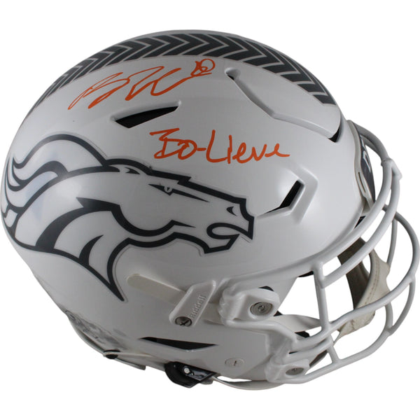 Bo Nix Autographed Denver Broncos 24 STS SpeedFlex Helmet BoLieve Beckett 49633