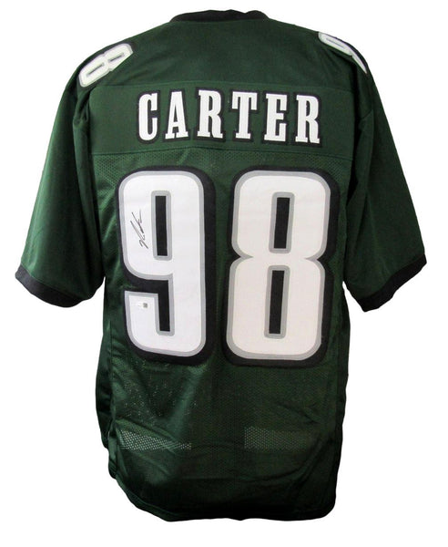 Jalen Carter Eagles Autographed/Signed Custom Football Jersey JSA 209890