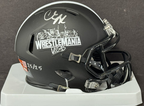 Candice Lerae Signed Wrestlemania 42 Mini Helmet LE 25/25 Auto Fanatics COA