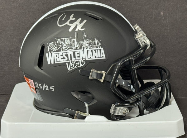 Candice Lerae Signed Wrestlemania 42 Mini Helmet LE 25/25 Auto Fanatics COA