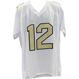 Travis Hunter Autographed College Style Sz XL White Jersey Beckett Witness 57953