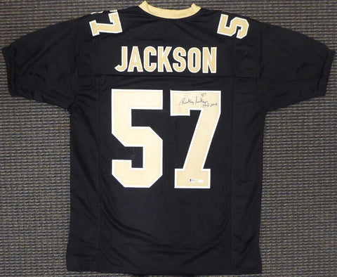 Rickey Jackson Signed New Orleans Saints Jersey Inscbd. "HOF 2010" (Beckett COA)